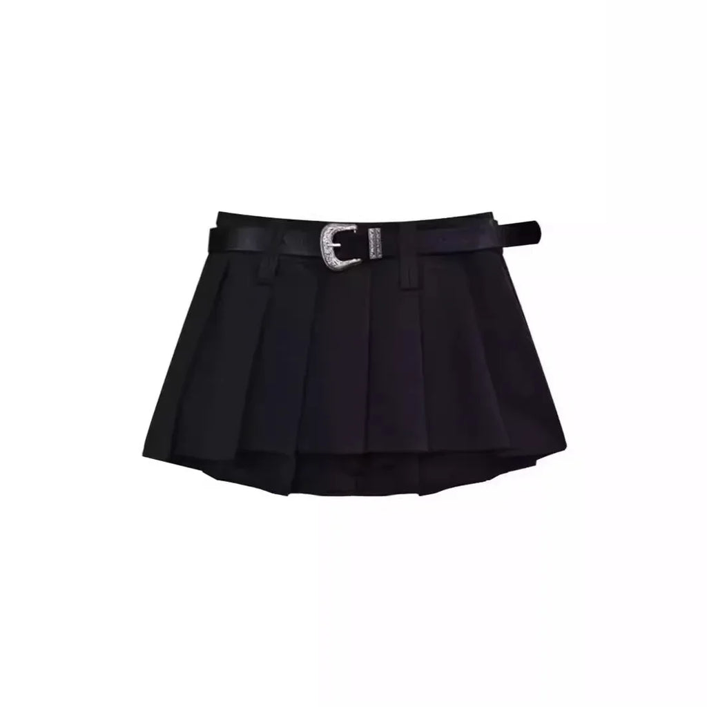 Summer Hot Sale Of The Season Pure Desire Sexy Low Waist Mini Half Skirt Pleated Slimming High Lengthening Elegant Ins Style Wom